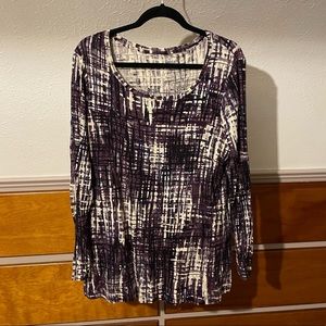 Purple blouse tee
